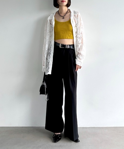 レースカイキンシャツ（長袖）（シャツ/ブラウス）｜PAGEBOY