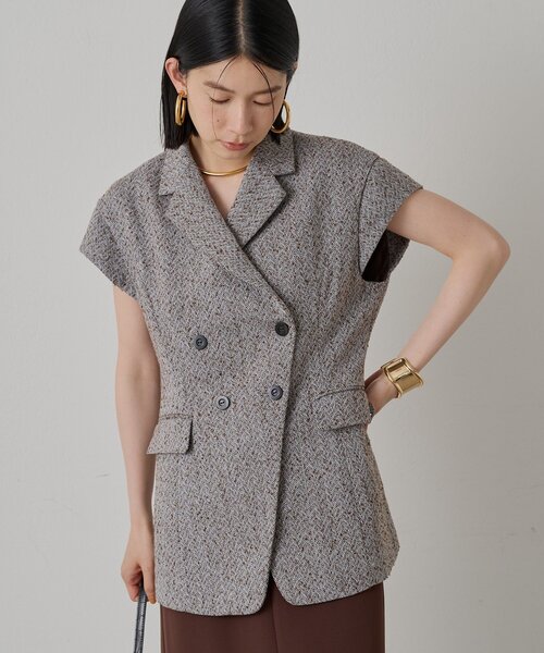 LOUNGEDRESS（ラウンジドレス）の「キャップスリーブWジレ（ベスト