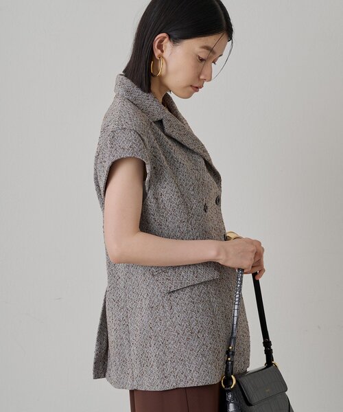 LOUNGEDRESS（ラウンジドレス）の「キャップスリーブWジレ（ベスト