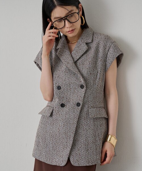Loungedress キャップスリーブWジレ LOUNGEDRESS（ラウンジドレス）の「キャップスリーブWジレ（ベスト