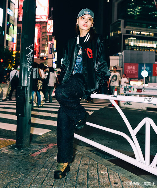 417 EDIFICE(フォーワンセブンエディフィス)の「GANTZ / ガンツ 417別注 COLOR WORKSブルゾン(ナイロンジャケット・メンズ・ブラック・LARGE/X-LARGE/MEDIUM)」の10枚目の写真