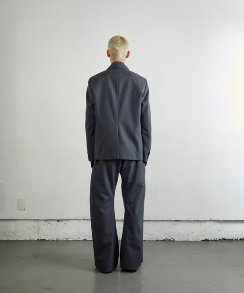 NVRFRGT(ネヴァーフォーゲット)の「SINGLE-BREASTED BLAZER(テーラードジャケット・メンズ・ブラック/ダークグレー・1/2)」の10枚目の写真