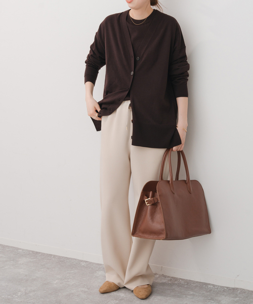 Spick & Span(スピックアンドスパン)の「MILOS / ミロス 別注ボストンバッグ(ボストンバッグ・レディース・キャメル/ブラック・FREE)」の22枚目の写真