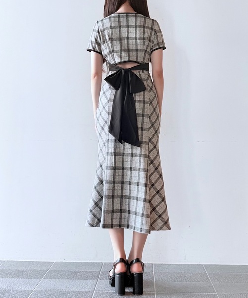 MARNI ロングワンピース　バックリボン バックリボン フレア キャミソール ロングワンピース