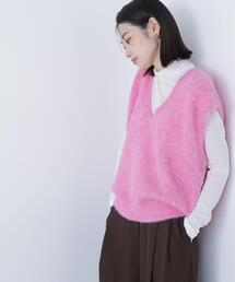 ◇ヘアリーVネックベスト