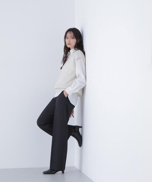 NATURAL BEAUTY BASIC(ナチュラルビューティーベーシック)の「◇ヘアリーVネックベスト(ベスト・レディース・マジェンタ/オフホワイト/グレー・FREE)」の16枚目の写真