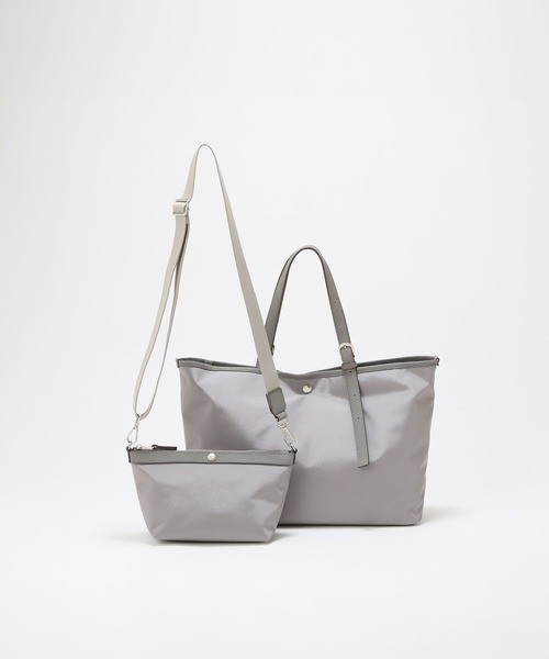 Breath TOPKAPI(ブレストプカピ)の「【Breath TOPKAPI】撥水 2way A4 トートバッグ / ミニポーチセット(トートバッグ・レディース・ブラック/グレー・FREE)」の17枚目の写真