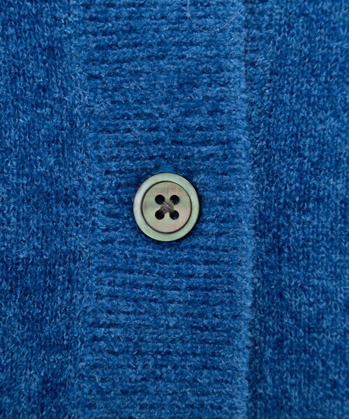 Rie Miller（リエミラー）の「《手洗い可能》《アンサンブル対応》モールヤーンクルーネックカーディガン（カーディガン/ボレロ・レディース・ボルドー/ブルー/ベビーピンク/グレー・38）」の11枚目の写真