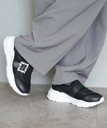 chocolates（チョコラテス）の「ボリュームソール ビジューバックル スニーカー（スニーカー）」