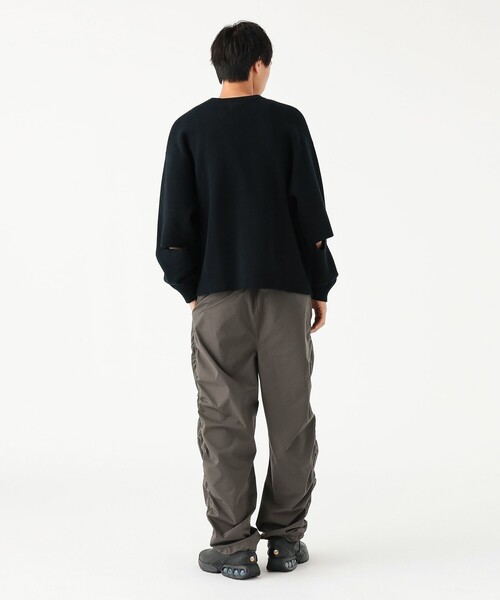 BEAMS(ビームス)の「ワイドストレート パッカリング イージーパンツ (撥水)(その他パンツ・メンズ・チャコールグレー/ブラック/ベージュ・M/S/XL/L)」の8枚目の写真