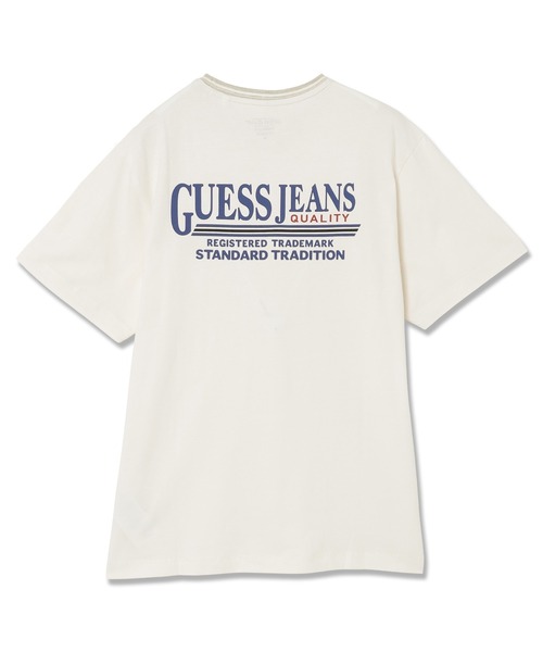 GUESS JEANS Cn Ss Reg Front Back Print 半袖Tシャツ | GUESS(ゲス