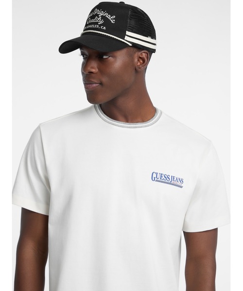 GUESS JEANS Cn Ss Reg Front Back Print 半袖Tシャツ | GUESS(ゲス