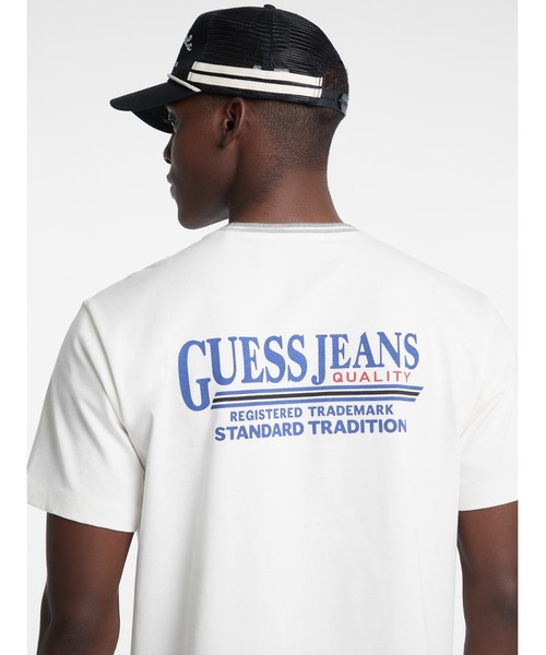 GUESS JEANS Cn Ss Reg Front Back Print 半袖Tシャツ | GUESS(ゲス