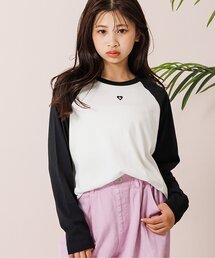 algy（アルジー）の「ラグランワンポイントロンT（Tシャツ/カットソー・キッズ）」