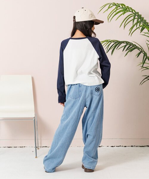 algy（アルジー）の「ラグランワンポイントロンT（Tシャツ/カットソー・キッズ・ネイビー/レッド/ブラウン/ブラック・MEDIUM/X-SMALL/XX-SMALL/SMALL）」の10枚目の写真