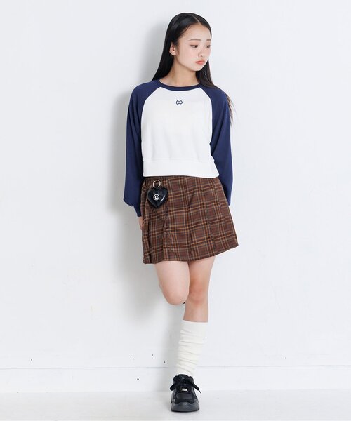 algy（アルジー）の「ラグランワンポイントロンT（Tシャツ/カットソー・キッズ・ネイビー/レッド/ブラウン/ブラック・MEDIUM/X-SMALL/XX-SMALL/SMALL）」の12枚目の写真