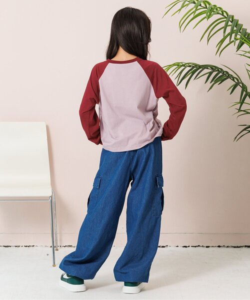 algy（アルジー）の「ラグランワンポイントロンT（Tシャツ/カットソー・キッズ・ネイビー/レッド/ブラウン/ブラック・MEDIUM/X-SMALL/XX-SMALL/SMALL）」の14枚目の写真