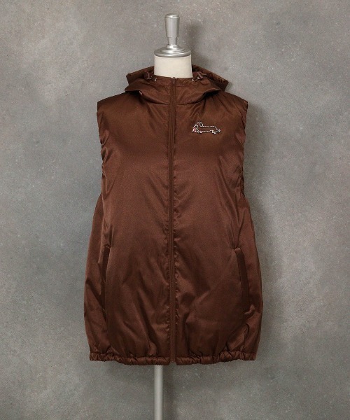 STUDIO PICONE（スタジオピッコーネ）の「フード付き撥水中綿ベスト