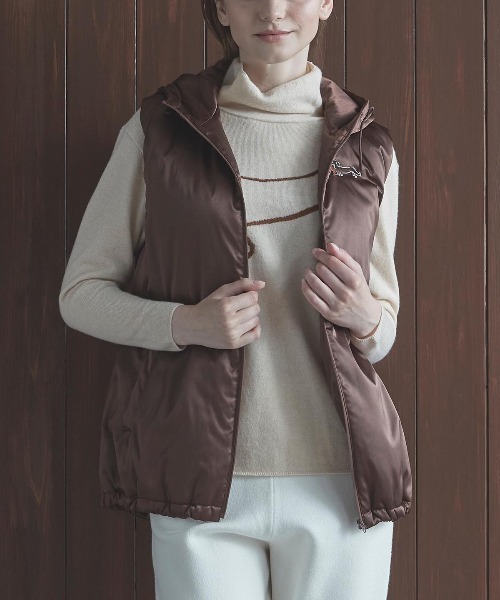 STUDIO PICONE（スタジオピッコーネ）の「フード付き撥水中綿ベスト
