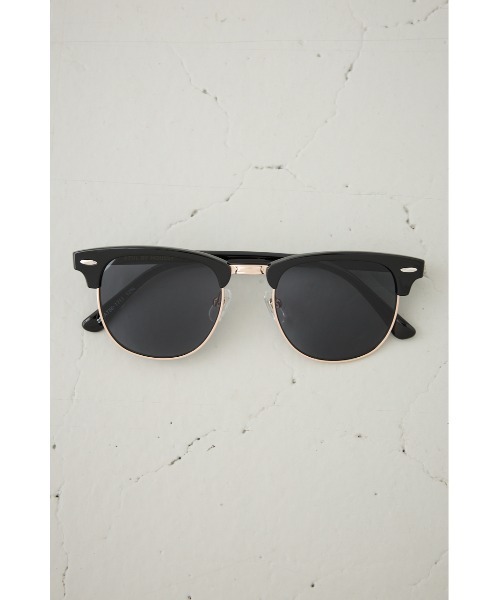 AZUL by moussy（アズールバイマウジー）の「ハーフスリムフレームアイウェア（メガネ・メンズ・ブラウン系その他/ブラック系その他・FREE）」の4枚目の写真