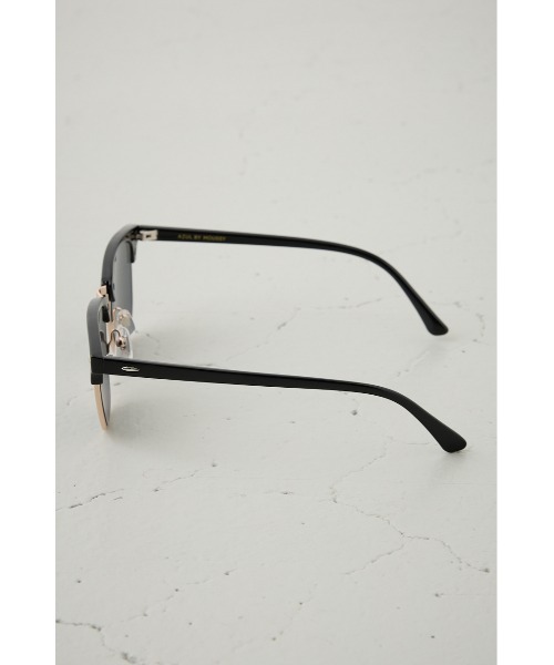 AZUL by moussy（アズールバイマウジー）の「ハーフスリムフレームアイウェア（メガネ・メンズ・ブラウン系その他/ブラック系その他・FREE）」の6枚目の写真