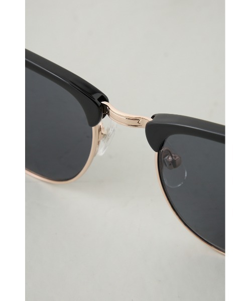 AZUL by moussy（アズールバイマウジー）の「ハーフスリムフレームアイウェア（メガネ・メンズ・ブラウン系その他/ブラック系その他・FREE）」の9枚目の写真