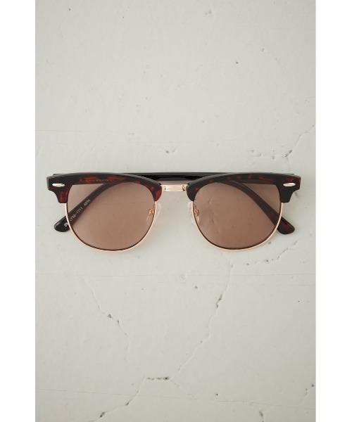 AZUL by moussy（アズールバイマウジー）の「ハーフスリムフレームアイウェア（メガネ・メンズ・ブラウン系その他/ブラック系その他・FREE）」の13枚目の写真