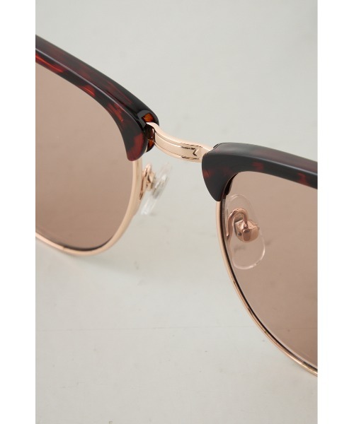 AZUL by moussy（アズールバイマウジー）の「ハーフスリムフレームアイウェア（メガネ・メンズ・ブラウン系その他/ブラック系その他・FREE）」の18枚目の写真