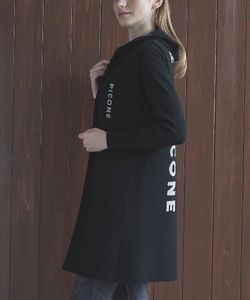 フード付ロングニットベスト（ベスト）｜STUDIO PICONE（スタジオ