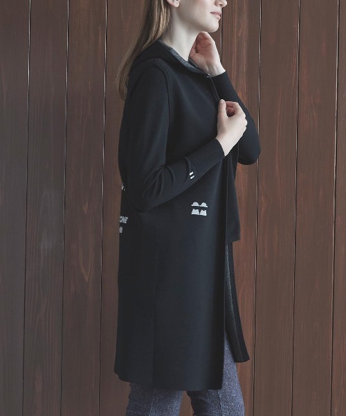 フード付ロングニットベスト（ベスト）｜STUDIO PICONE（スタジオ