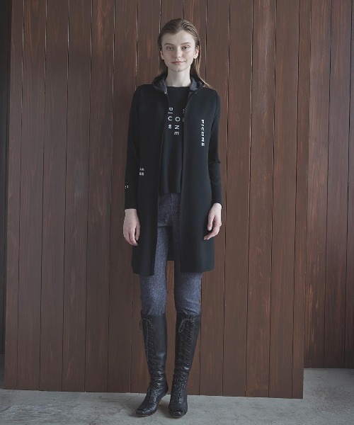 フード付ロングニットベスト（ベスト）｜STUDIO PICONE（スタジオ