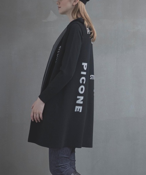 フード付ロングニットベスト（ベスト）｜STUDIO PICONE（スタジオ