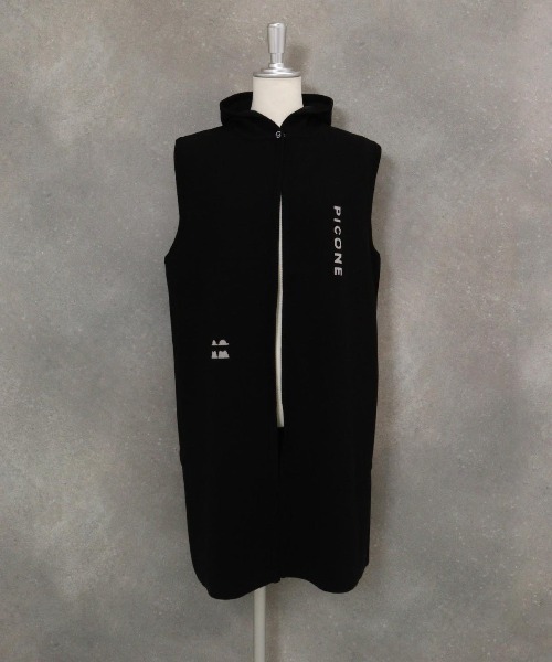 フード付ロングニットベスト（ベスト）｜STUDIO PICONE（スタジオ