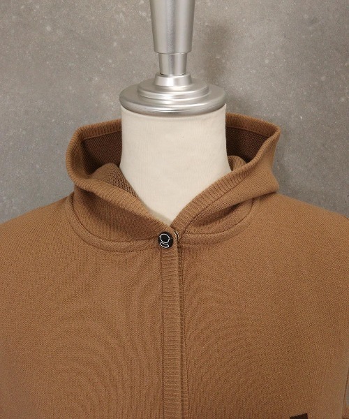 フード付ロングニットベスト（ベスト）｜STUDIO PICONE（スタジオ