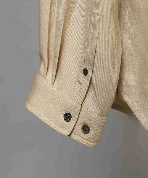 MAISON SPECIAL(メゾンスペシャル)の「《UNISEX》Wool Like Regular-Over Shirt/ウールライクレギュラーオーバーシャツ【MAISON SPECIAL/メゾンスペシャル】(シャツ/ブラウス・メンズ・グレー/ブラック/ベージュ/ブラウン/グレイッシュベージュ・1/2/0)」の19枚目の写真