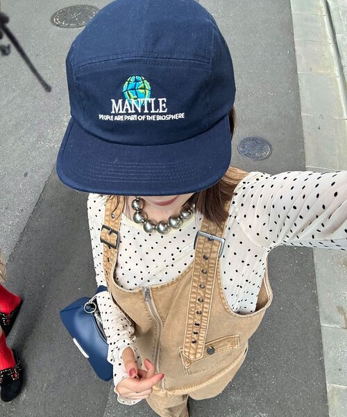 CIAOPANIC（チャオパニック）の「地球ロゴキャップ（キャップ・レディース・ブルー/レッド/ネイビー・ONE SIZE）」の2枚目の写真