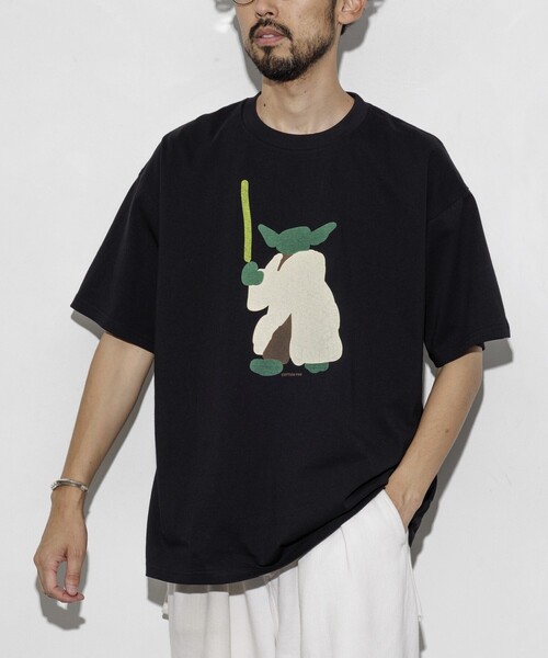 cotton pan（コットンパン）の「COTTON PAN/コットンパン マスター フロントプリントTシャツ / CP25SS-FH003（Tシャツ/カットソー・メンズ・ブラック/ホワイト・M/L）」の2枚目の写真