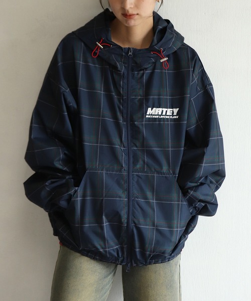 WESTSEA(ウエストシー)の「総チェック柄 フード付 ブルゾン(ブルゾン・メンズ・レッド/ブラウン/ネイビー/ブラック・L/M)」の3枚目の写真