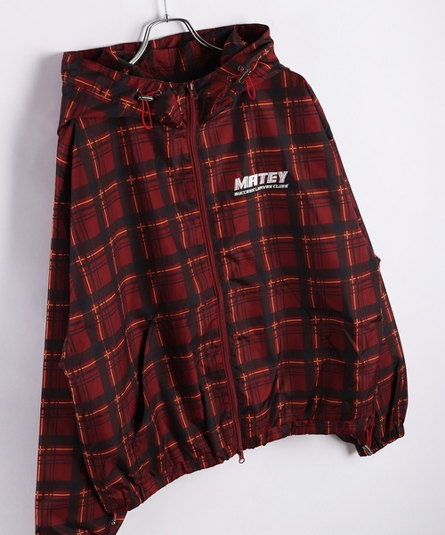 総チェック柄 フード付 ブルゾン（ブルゾン）｜WESTSEA（ウエストシー