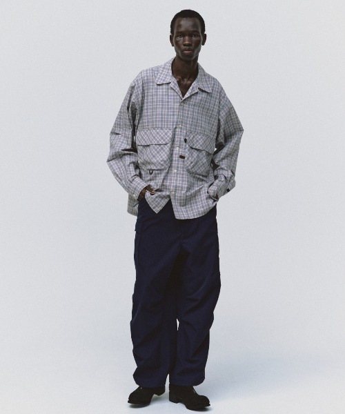 DAIWA PIER39 ダイワピア39 オープンカラーシャツ NAVY DAIWA PIER39｜W's TECH SPORTS OPEN COLLAR SHIRT L/S NOVA