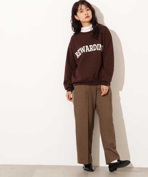 N.(N. Natural Beauty Basic)(エヌエヌナチュラルビューティーベーシック)の「カレッジロゴスウェット(スウェット・レディース・ネイビー/グレー/ブラウン・MEDIUM)」の22枚目の写真