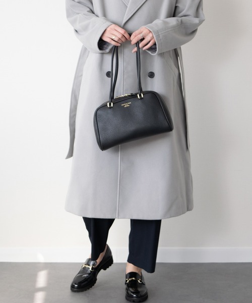 CHRISTIAN VILLA(クリスチャンヴィラ)の「【CHRISTIAN VILLA】ミディアムサイズレザーショルダーバッグ(Q56451)(ショルダーバッグ・レディース・ブラウン系その他/ブラック・ALL)」の9枚目の写真