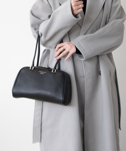 CHRISTIAN VILLA(クリスチャンヴィラ)の「【CHRISTIAN VILLA】ミディアムサイズレザーショルダーバッグ(Q56451)(ショルダーバッグ・レディース・ブラウン系その他/ブラック・ALL)」の7枚目の写真