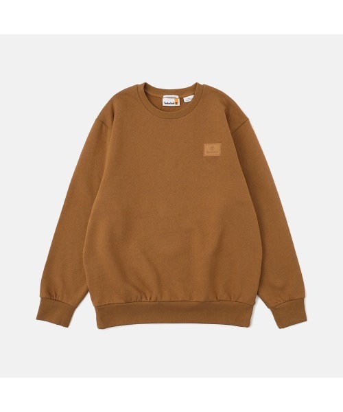 Timberland(ティンバーランド)の「シリコン バッジ クルーネック スウェット シャツ メンズ(スウェット・メンズ・ダークベージュ・XX-LARGE/X-LARGE/LARGE/MEDIUM/SMALL/X-SMALL)」の1枚目の写真