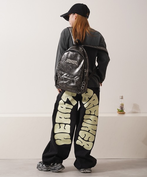 1111clothing（ワンフォークロージング）の「クロス刺繍 ピグメント ヘンリーネック ワッフル ロンT / Cross Stitch Pigment Henry Neck Waffle Long Sleeve T-Shirt（Tシャツ/カットソー・メンズ・チャコールグレー/グレー/ブラック・M/L）」の22枚目の写真