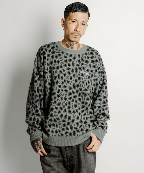 Subciety(サブサエティ)の「Patterned knit(ニット/セーター・メンズ・ブラウン/ブラック/カモフラージュ/ブラック系その他/グレー・X-LARGE/LARGE/MEDIUM)」の3枚目の写真