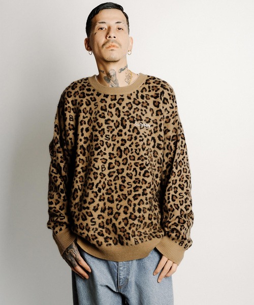 Subciety(サブサエティ)の「Patterned knit(ニット/セーター・メンズ・ブラウン/ブラック/カモフラージュ/ブラック系その他/グレー・X-LARGE/LARGE/MEDIUM)」の4枚目の写真