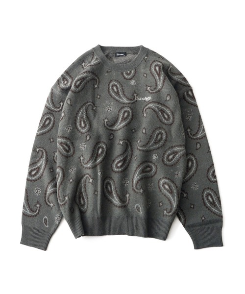 Subciety(サブサエティ)の「Patterned knit(ニット/セーター・メンズ・ブラウン/ブラック/カモフラージュ/ブラック系その他/グレー・X-LARGE/LARGE/MEDIUM)」の13枚目の写真