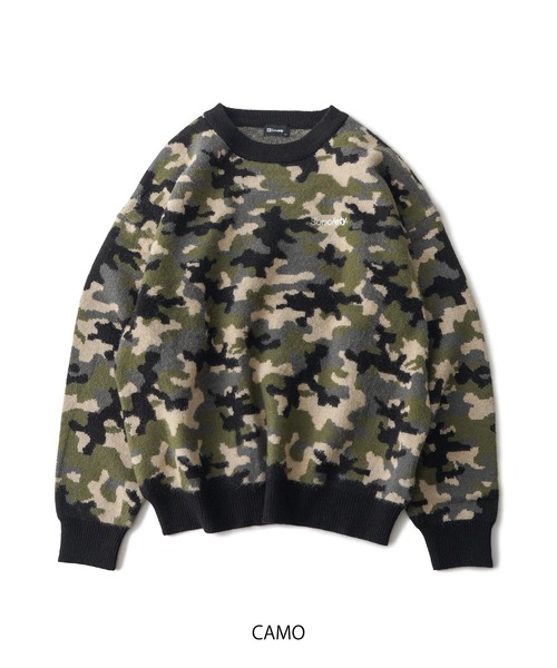 Subciety(サブサエティ)の「Patterned knit(ニット/セーター・メンズ・ブラウン/ブラック/カモフラージュ/ブラック系その他/グレー・X-LARGE/LARGE/MEDIUM)」の10枚目の写真