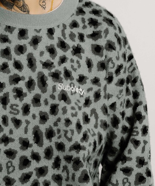 Subciety(サブサエティ)の「Patterned knit(ニット/セーター・メンズ・ブラウン/ブラック/カモフラージュ/ブラック系その他/グレー・X-LARGE/LARGE/MEDIUM)」の18枚目の写真